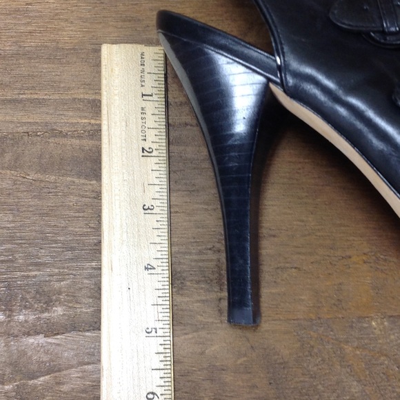 Coach Black Leather Gladiator Platform Heels - Picture 7 of 7